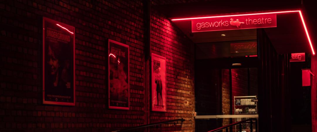 Gasworks Theatre at night 