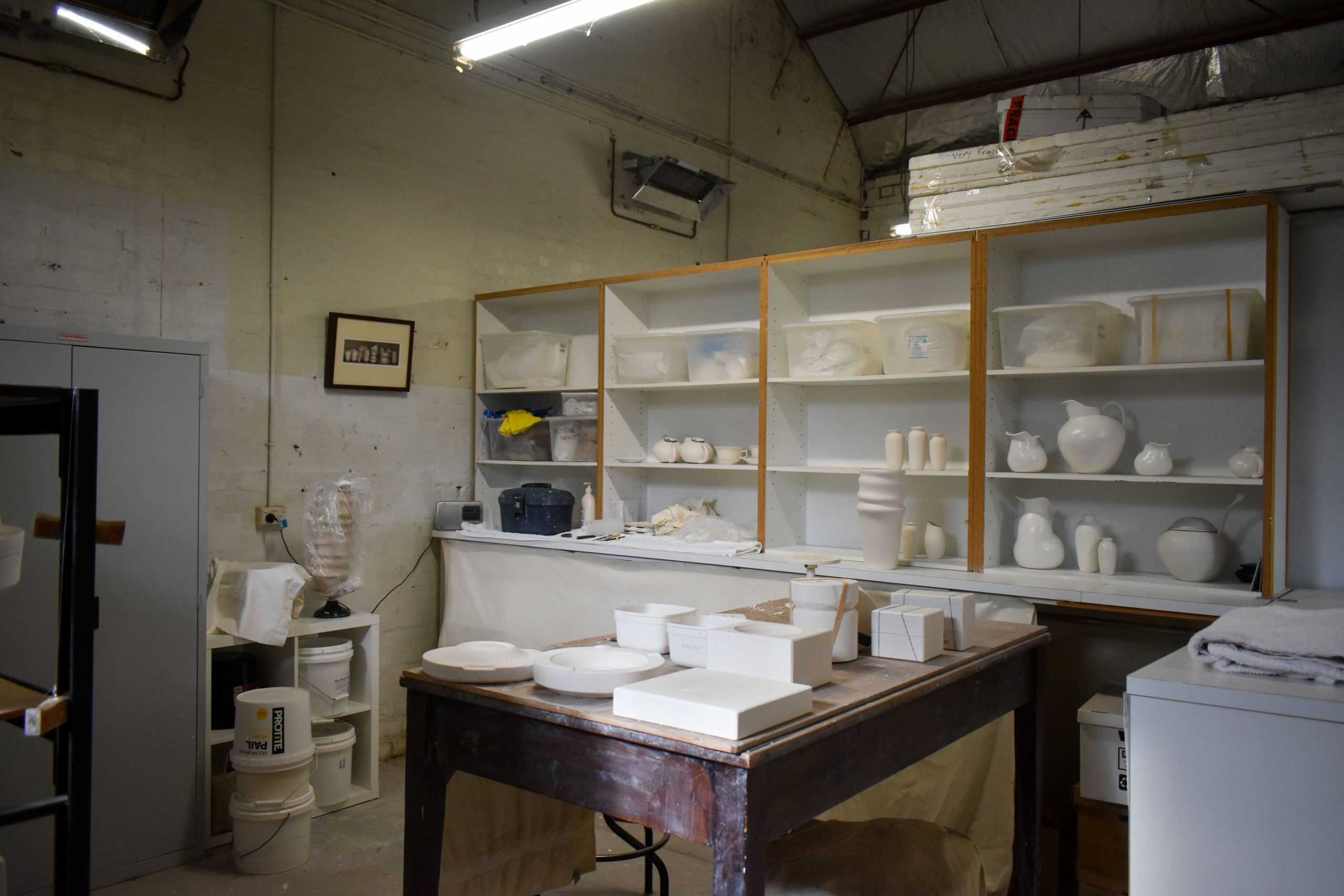 Image of a ceramics studio at gasworks arts park